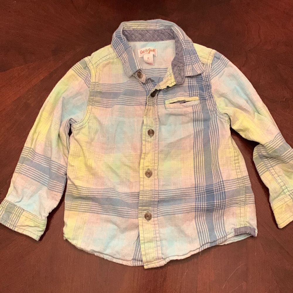 Cat & Jack Button Down 2T